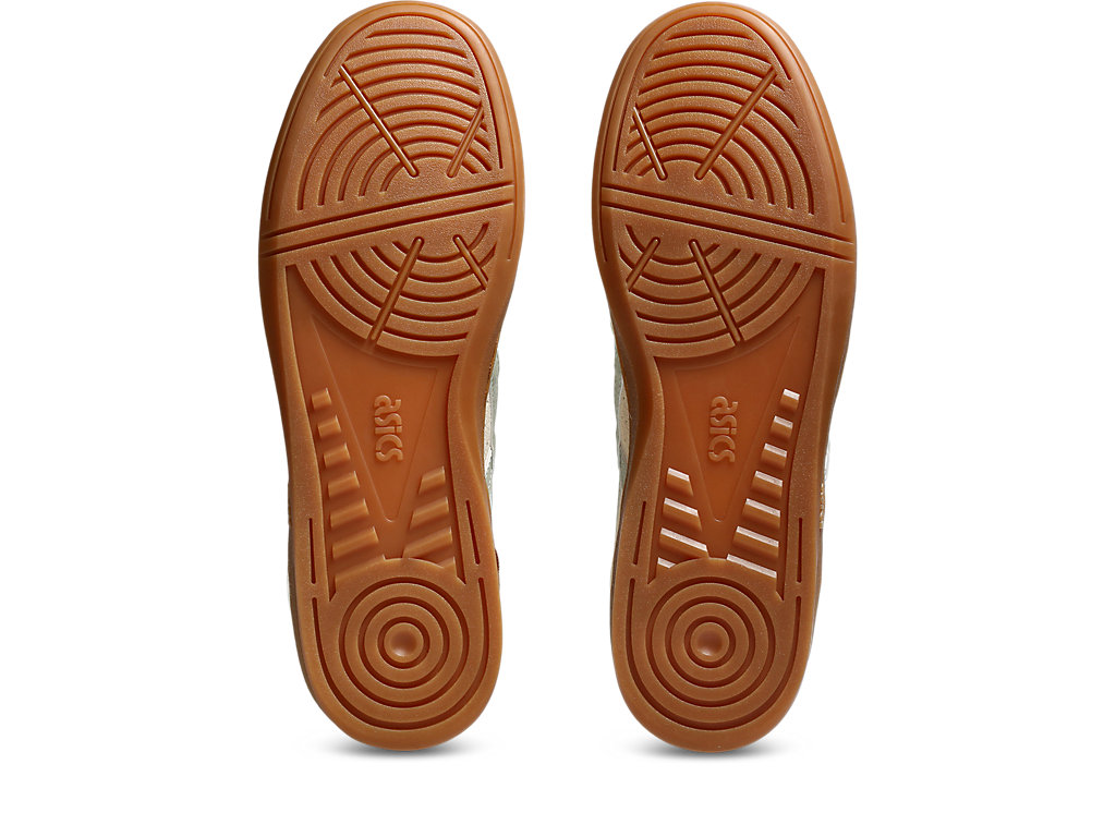 Sizing 亚瑟士 SKYHAND OG 复古球鞋 杏仁色/枯叶绿色 1203A452-251