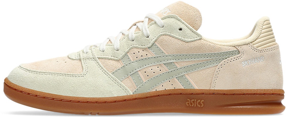 亚瑟士 SKYHAND OG 复古球鞋 杏仁色/枯叶绿色 1203A452-251 Cheap 亚瑟士 SKYHAND OG 复古球鞋 杏仁色/枯叶绿色 1203A452-251