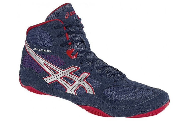 Shop ASICS Snapdown 摔跤鞋 '蓝红' J502Y-5093