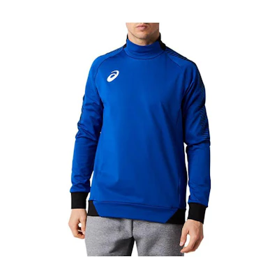 ASICS Solid Color High Neck Raglan Sleeve Sweatshirt Blue () 2101A057-400
