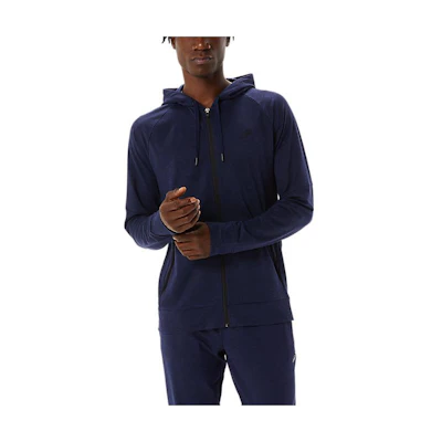 ASICS Solid Color Loose Fit Hoodie Blue 2031C011-401