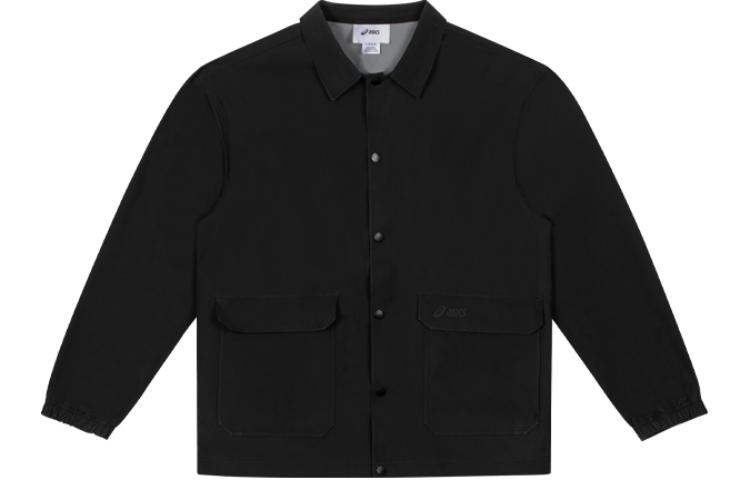 ASICS Solid Color Single-Breasted Jacket Unisex Black 2203A207-001