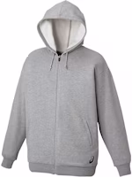 ASICS Solid Color Zip-Up Hoodie Gray XB6009-99 ASICS Solid Color Zip-Up Hoodie Gray XB6009-99