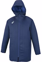 ASICS Solid Color Zip-Up Hoodie Jacket Blue XSW230-49 ASICS Solid Color Zip-Up Hoodie Jacket Blue XSW230-49