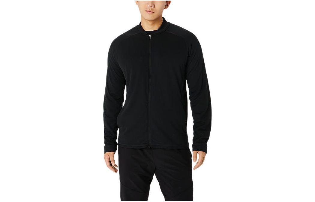 ASICS Solid Color Zip-Up Jacket Black 2031E293-001
