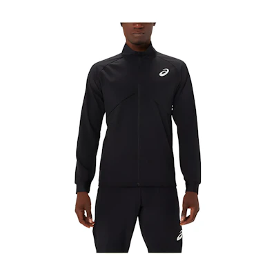 ASICS Solid Color Zip-Up Jacket Black 2091A676001