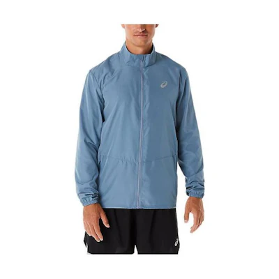 ASICS Solid Color Zip-Up Jacket Steel Blue 2011C353-402