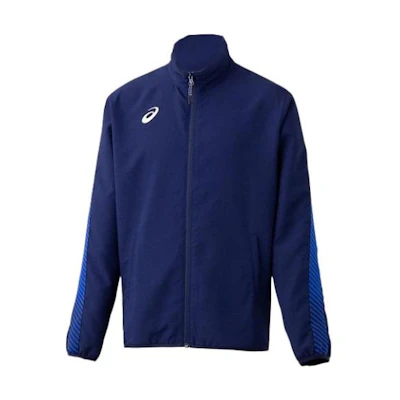 ASICS Solid Color Zip-Up Logo Jacket - Blue 2031C001-400