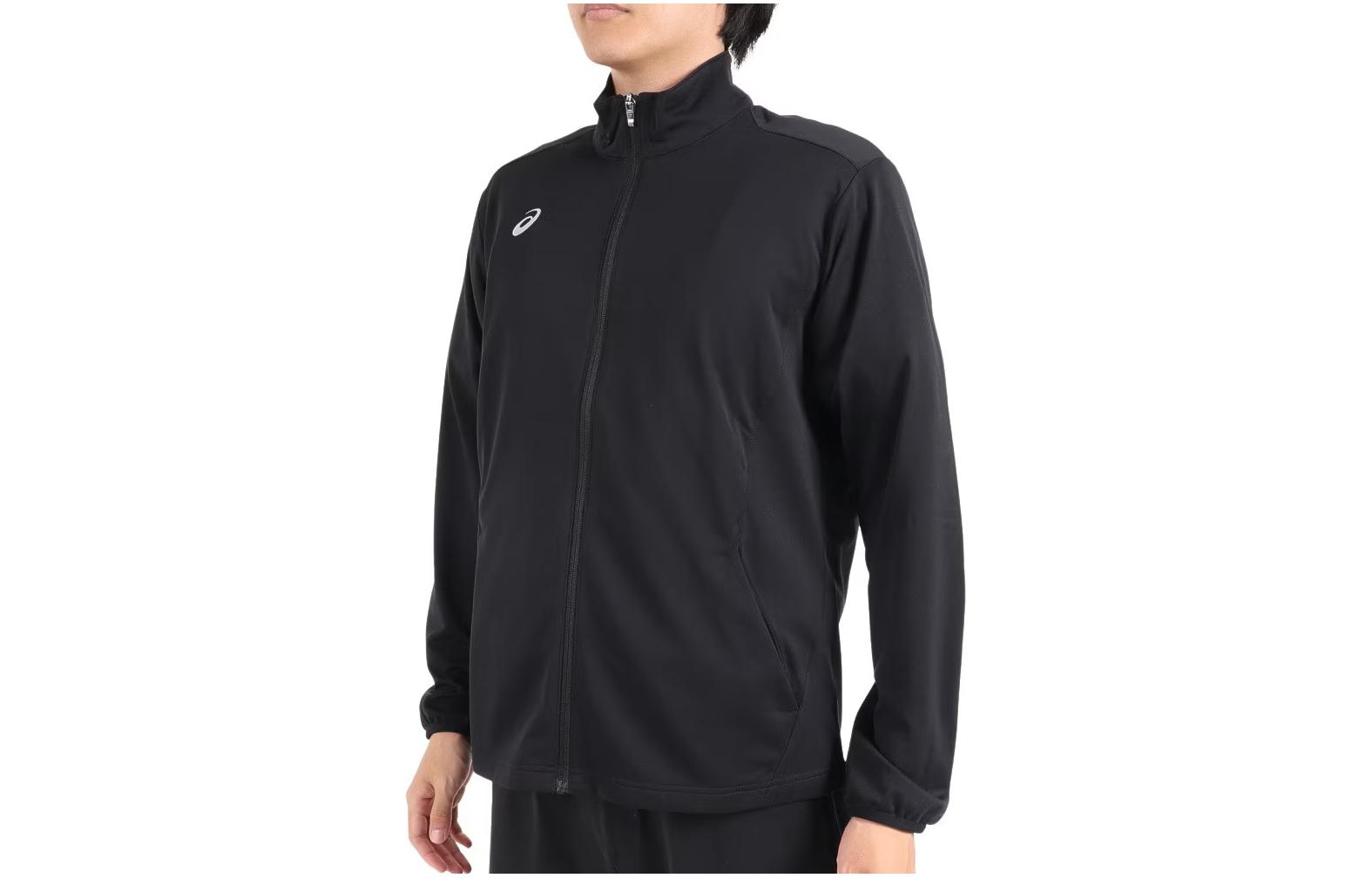 ASICS Solid Color Zip-Up Track Jacket 2031E284001
