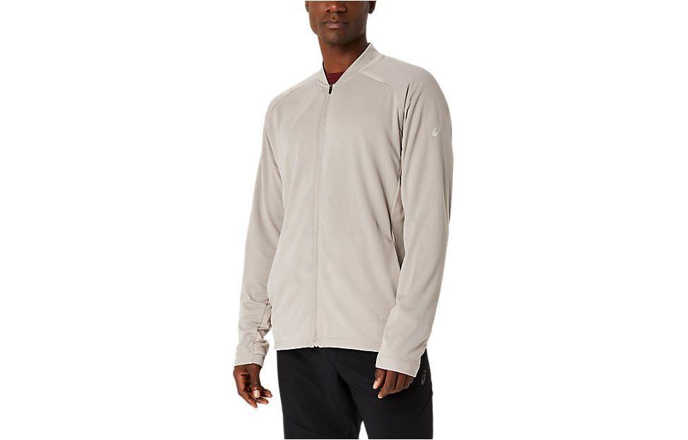 ASICS Solid Print V-Neck Zip Long-Sleeve Jacket Moonlight Stone - 2031E293-250
