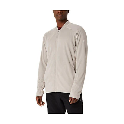ASICS Solid Print V-Neck Zip Long-Sleeve Jacket Moonlight Stone - 2031E293-250