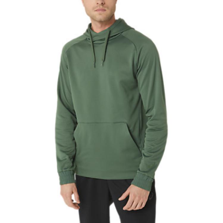 ASICS Solid Pullover Raglan Sweatshirt Snake Stone Green 2031E210-301