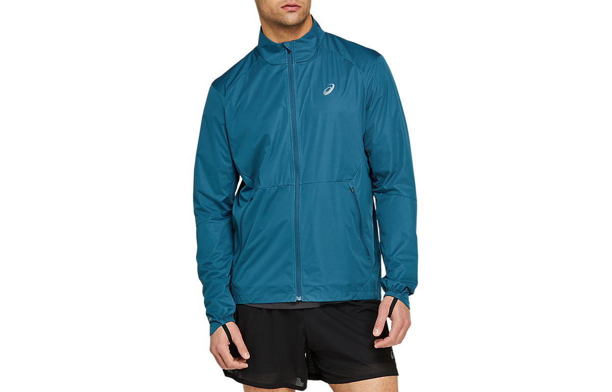 ASICS Solid Zip-Up Casual Jacket Blue 2011A785-402