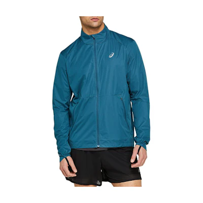 ASICS Solid Zip-Up Casual Jacket Blue 2011A785-402
