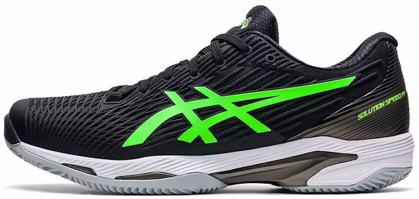 ASICS Solution Speed FF 2.0 Clay 'Negro Verde Colorblock' 1041A187-003 Buy ASICS Solution Speed FF 2.0 Clay 'Negro Verde Colorblock' 1041A187-003