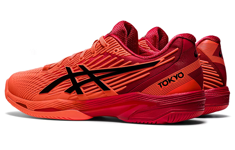Shop ASICSソリューションスピードFF2 'サンライズレッドブラック' 1041A278-701 1041A278-701