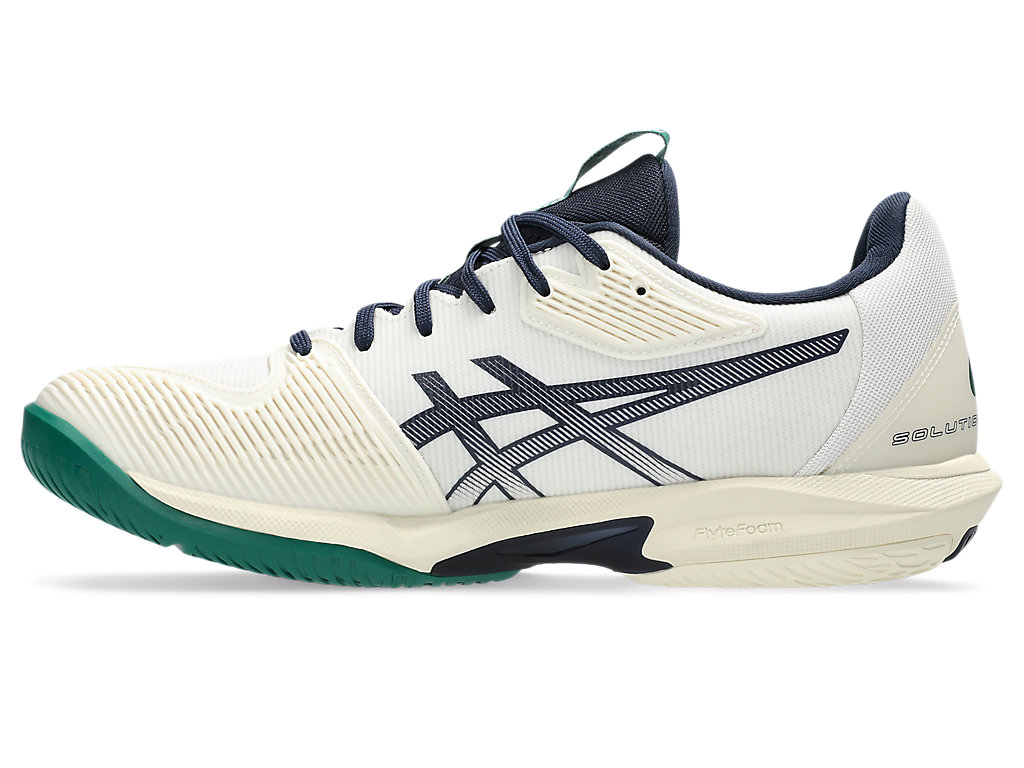 Shop ASICS Solution Speed FF 3 全能型網球鞋 米白/午夜藍 1041A438-104