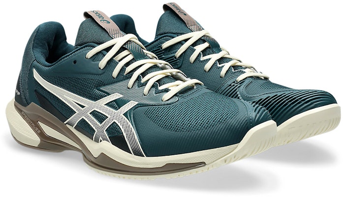 ASICS Solution Speed FF 3 All Court Tennis Shoes Saxon Green/Birch 1041A438-300 Order ASICS Solution Speed FF 3 All Court Tennis Shoes Saxon Green/Birch 1041A438-300