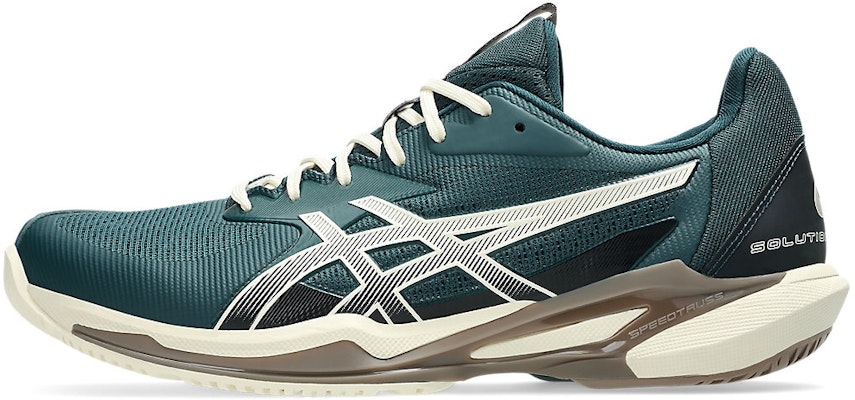 ASICS Solution Speed FF 3 All Court Tennis Shoes Saxon Green/Birch 1041A438-300 Cheap ASICS Solution Speed FF 3 All Court Tennis Shoes Saxon Green/Birch 1041A438-300