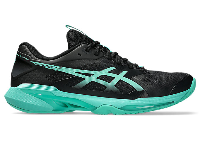 Cheap ASICS Solution Speed FF 4 (All Court) Noir/Vert Aurora 1041A532-001