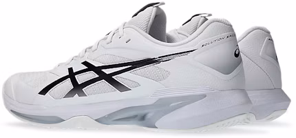Shop ASICS Solution Speed FF 4 全地形網球鞋 白/黑 1041A532-100