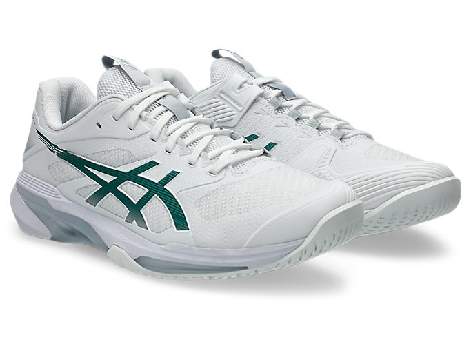 Order ASICS Solution Speed FF 4 (All Court) Putih/Pitch Hijau 1042A307-103