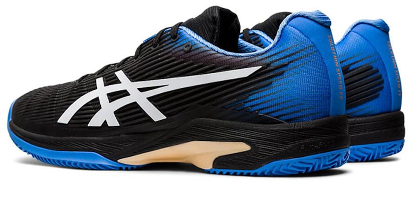 Asics 解決速度 FF Clay 黑白藍 跑步鞋 Shop Asics 解決速度 FF Clay 黑白藍 跑步鞋