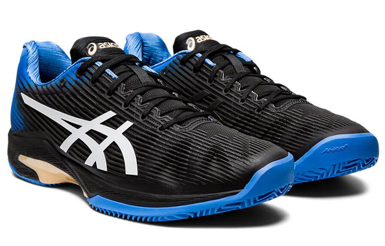 Lookbook ASICS Solution Speed FF Clay Negro/Azul 'Blanco'. 1041A004-012