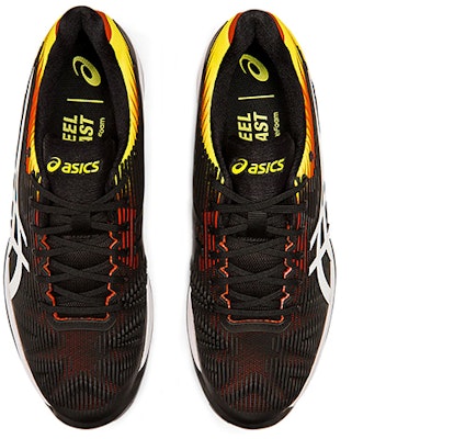 亞瑟士解決方案速度FF黏土 黑白橙 Shop 亞瑟士解決方案速度FF黏土 黑白橙