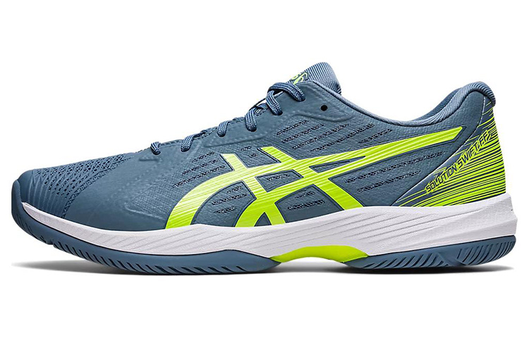 ASICS Solution Swift FF 'Steel Blue Hazard Green' 1041A298-401