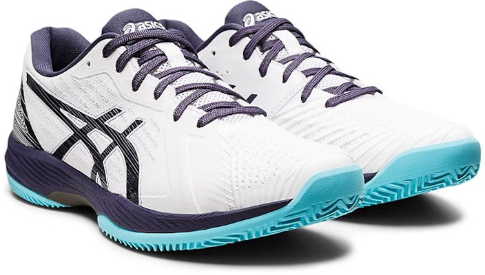ASICS Solution Swift FF Clay 'White Blue' 1041A299-101 Lookbook ASICS Solution Swift FF Clay 'White Blue' 1041A299-101