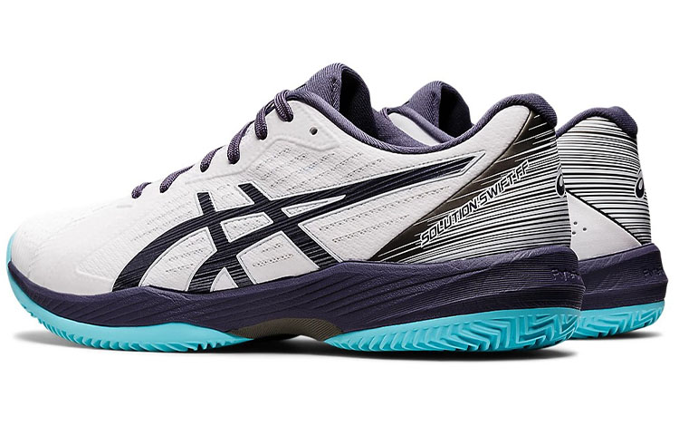Shop ASICS Solution Swift FF Clay 'White Blue' 1041A299-101