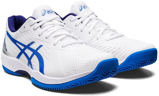 ASICS Solution Swift FF Clay 'White Electric Blue' 1041A299-102 Lookbook ASICS Solution Swift FF Clay 'White Electric Blue' 1041A299-102