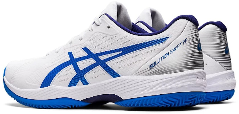 ASICS Solution Swift FF Clay 'White Electric Blue' 1041A299-102 Shop ASICS Solution Swift FF Clay 'White Electric Blue' 1041A299-102