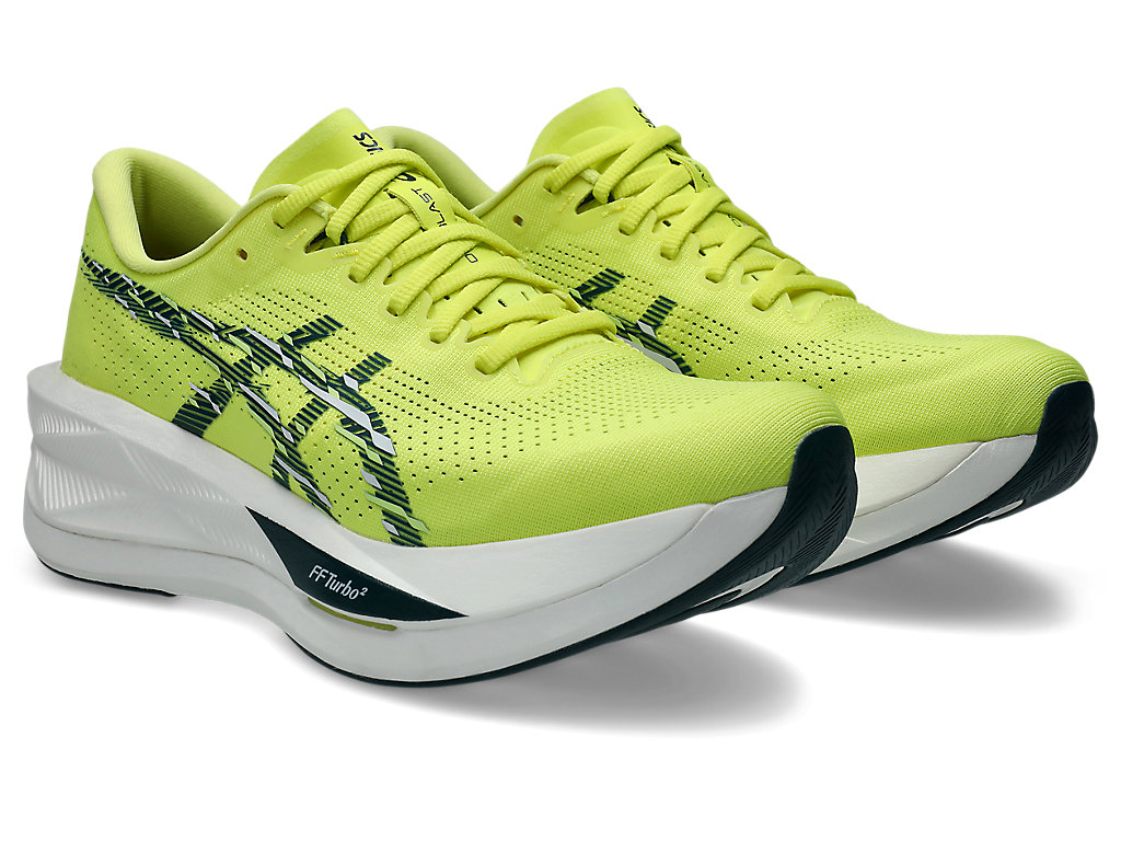 Shop ASICS Sonicblast Kasut Lari Citron/Tranquil Teal 1011C083-750