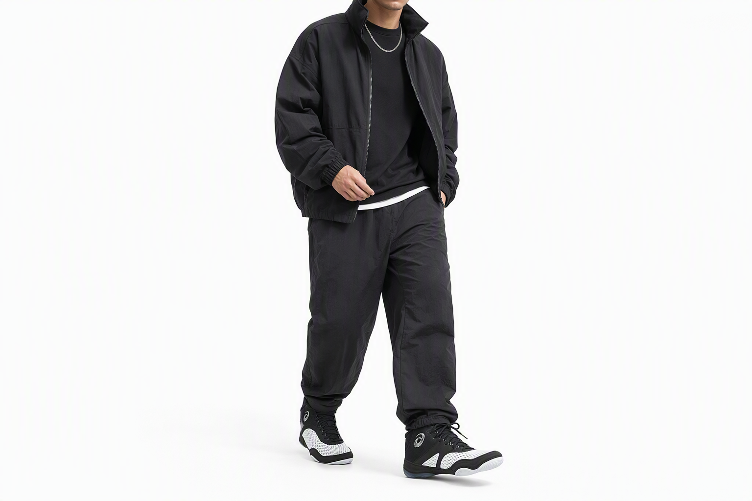 Order 亚瑟士Split Elite跑鞋 白/黑 1081A066-100