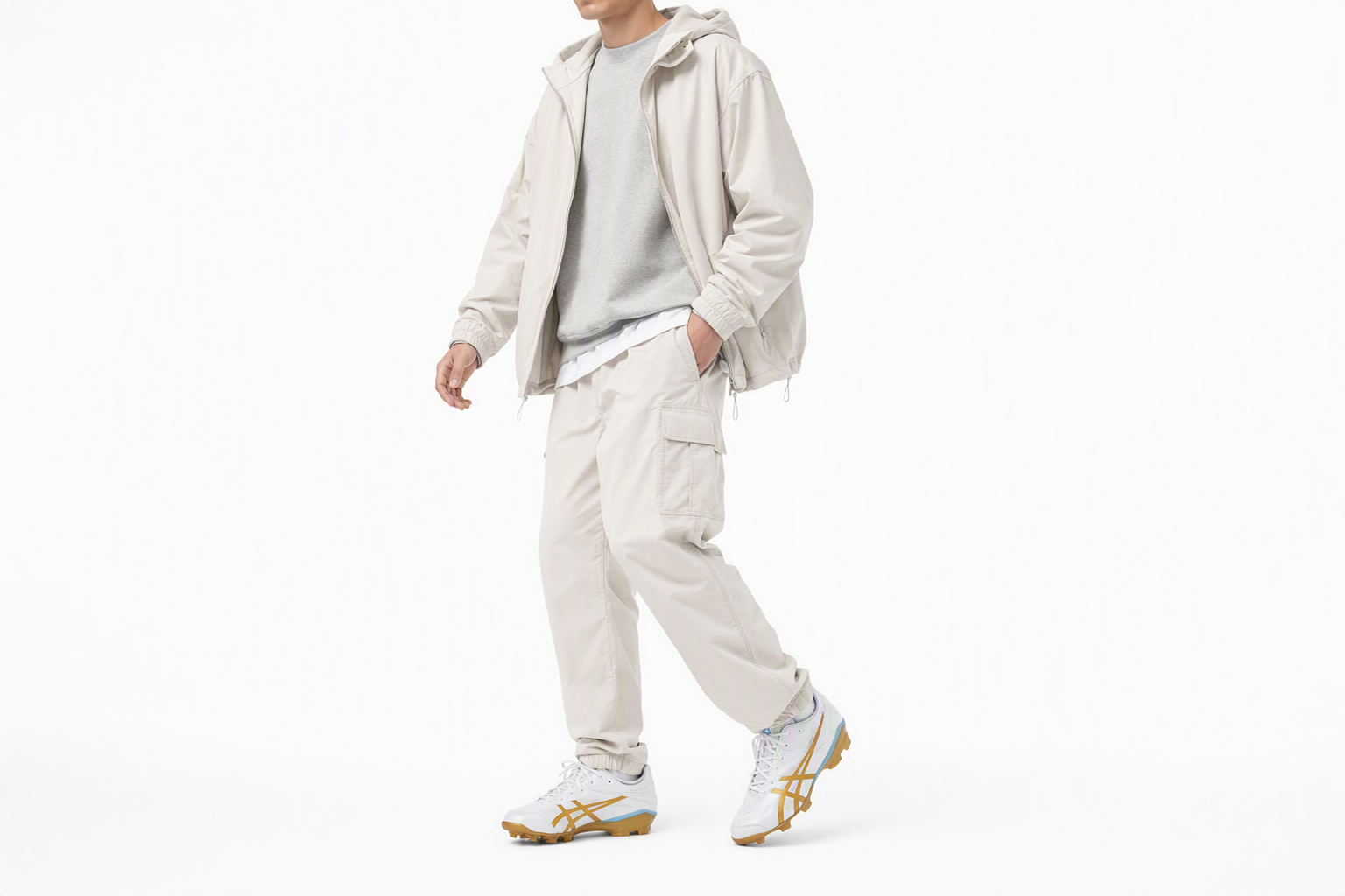 Order ASICS 星耀3篮球鞋 白色/纯金 1123A033-104