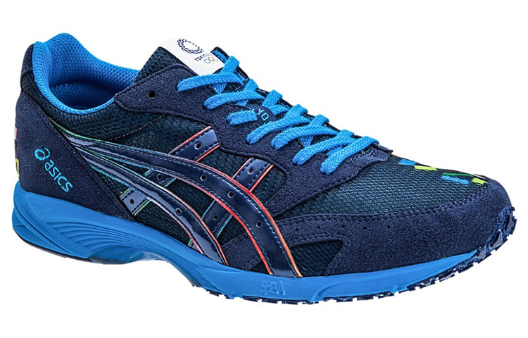 Shop Asics Tarther Japan 舒適 透氣 低筒 跑步鞋 男女款 藍色