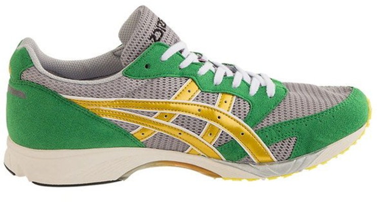 Asics Tarther Japan 透氣輕便舒適 低筒跑步鞋 灰綠黃拼接 Order Asics Tarther Japan 透氣輕便舒適 低筒跑步鞋 灰綠黃拼接
