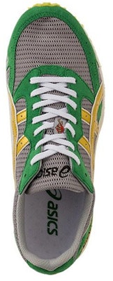 Asics Tarther Japan 透氣輕便舒適 低筒跑步鞋 灰綠黃拼接 Shop Asics Tarther Japan 透氣輕便舒適 低筒跑步鞋 灰綠黃拼接