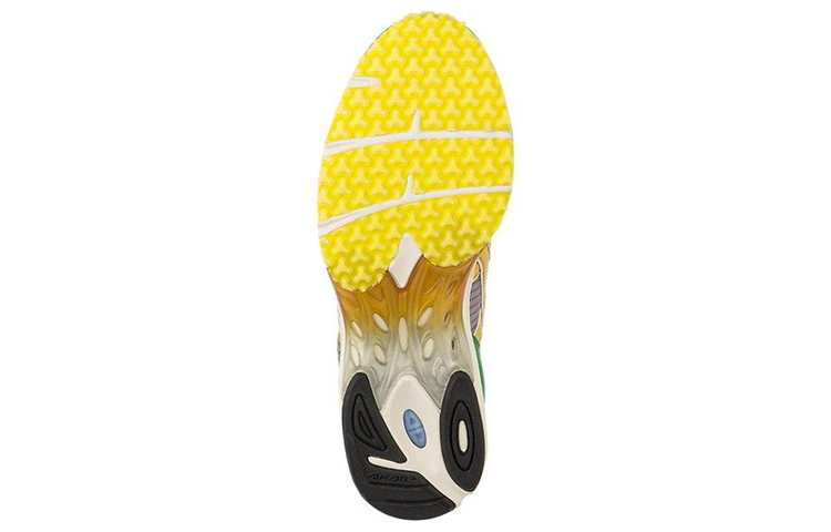Details for Asics Tarther Japan 透氣輕便舒適 低筒跑步鞋 灰綠黃拼接