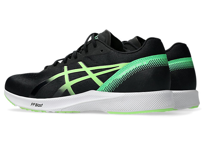 Lookbook ASICS Tarther RP 3 寬楦跑鞋 黑色/亮綠色 1011B466-003