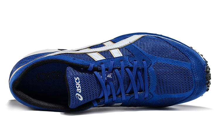 Shop Asics Tartherzeal 4 防滑耐磨 低筒 跑步鞋 男款 藍白