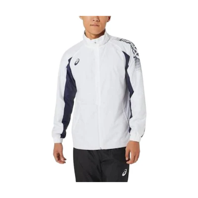 ASICS Team Collection Colorblock Logo Zip-Up Jacket White 2031D535-100