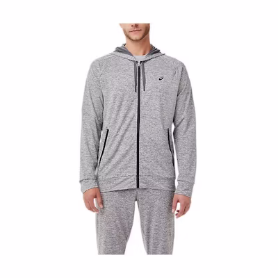 ASICS Tech Full Zip Hoodie Casual Loose-Fit Gray Hoodie with Logo 2031C011-083