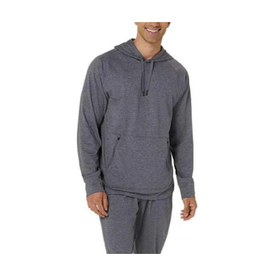 ASICS Tech Pullover Hoodie Gray Casual Long-Sleeve Sweatshirt 2031E627-028