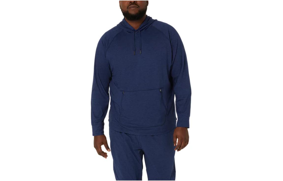 ASICS Tech Pullover Hoodie Loose Fit Long Sleeve - Blue 2031E627-420