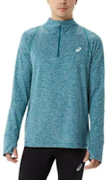 ASICS Thermopolis Blue Quarter Zip Pullover Sweatshirt 2011C011-310 ASICS Thermopolis Blue Quarter Zip Pullover Sweatshirt 2011C011-310
