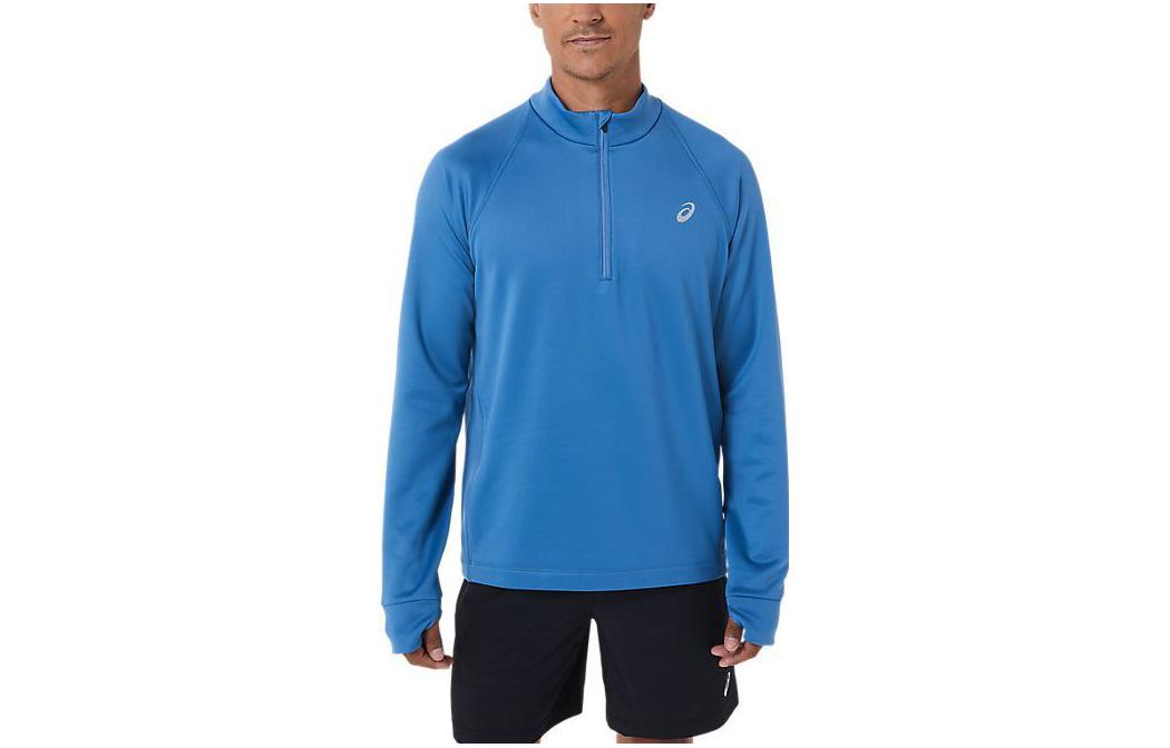 ASICS Thermopolis Winter 1/2 Zip Embroidered Logo Pullover - Blue 2011C021-427