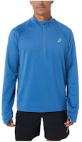 ASICS Thermopolis Winter 1/2 Zip Embroidered Logo Pullover - Blue 2011C021-427 ASICS Thermopolis Winter 1/2 Zip Embroidered Logo Pullover - Blue 2011C021-427